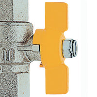 Rubinetto a sfera per gas, ff, con leva alluminio