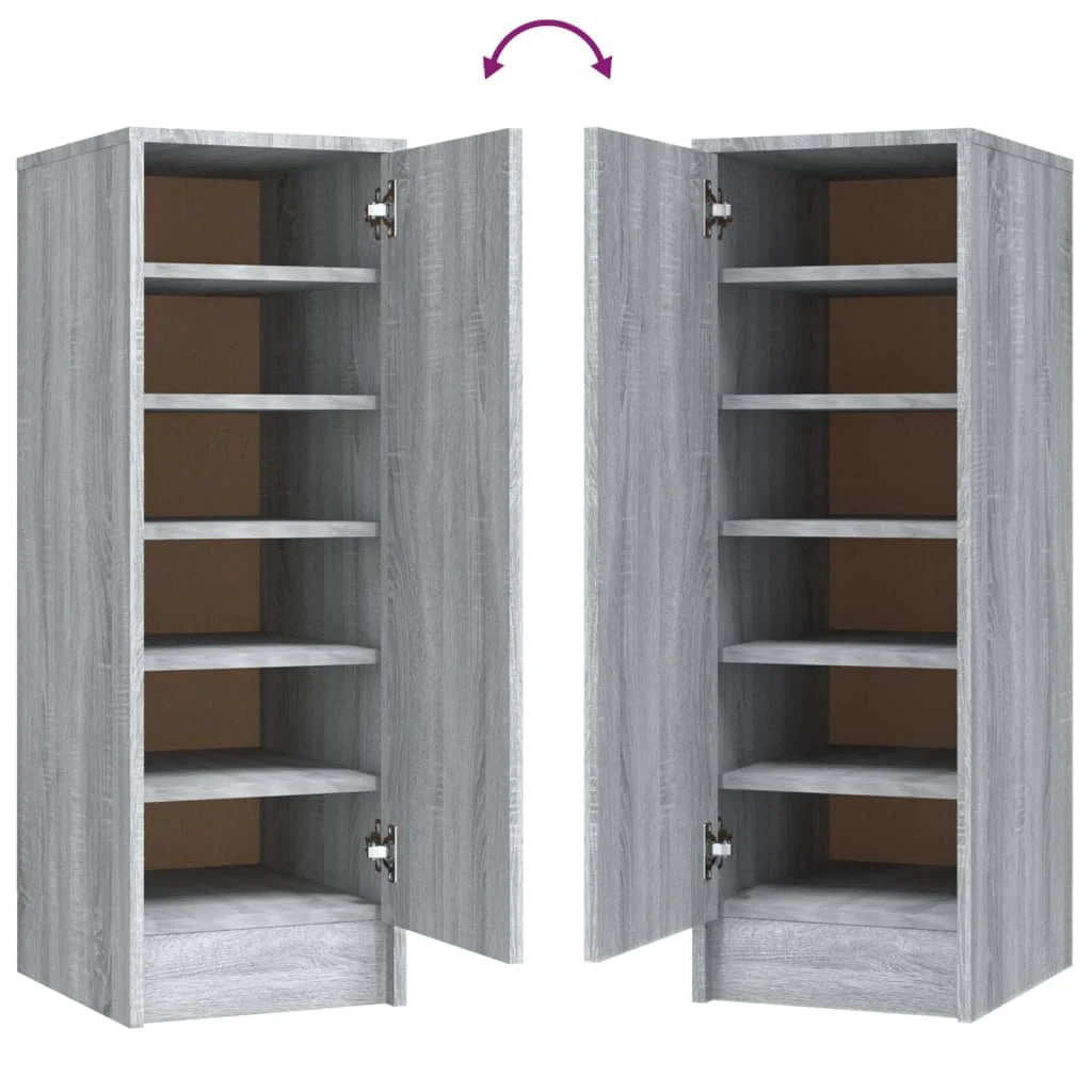 Scarpiera Sonoma 32 x 35 x 92 cm in legno ingegnerizzato grigio 02_0043424