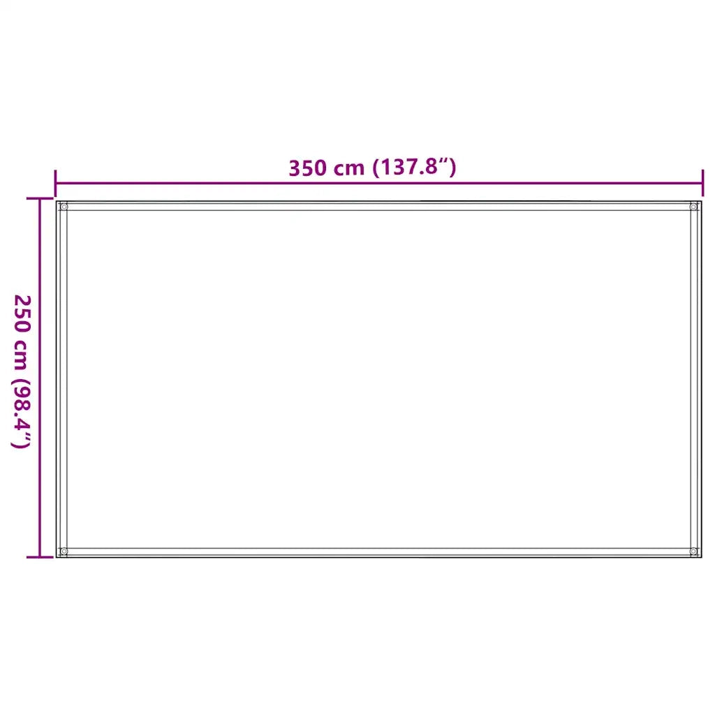 Tappeto da Tenda Verde Chiaro 250x350 cm HDPE 4002274