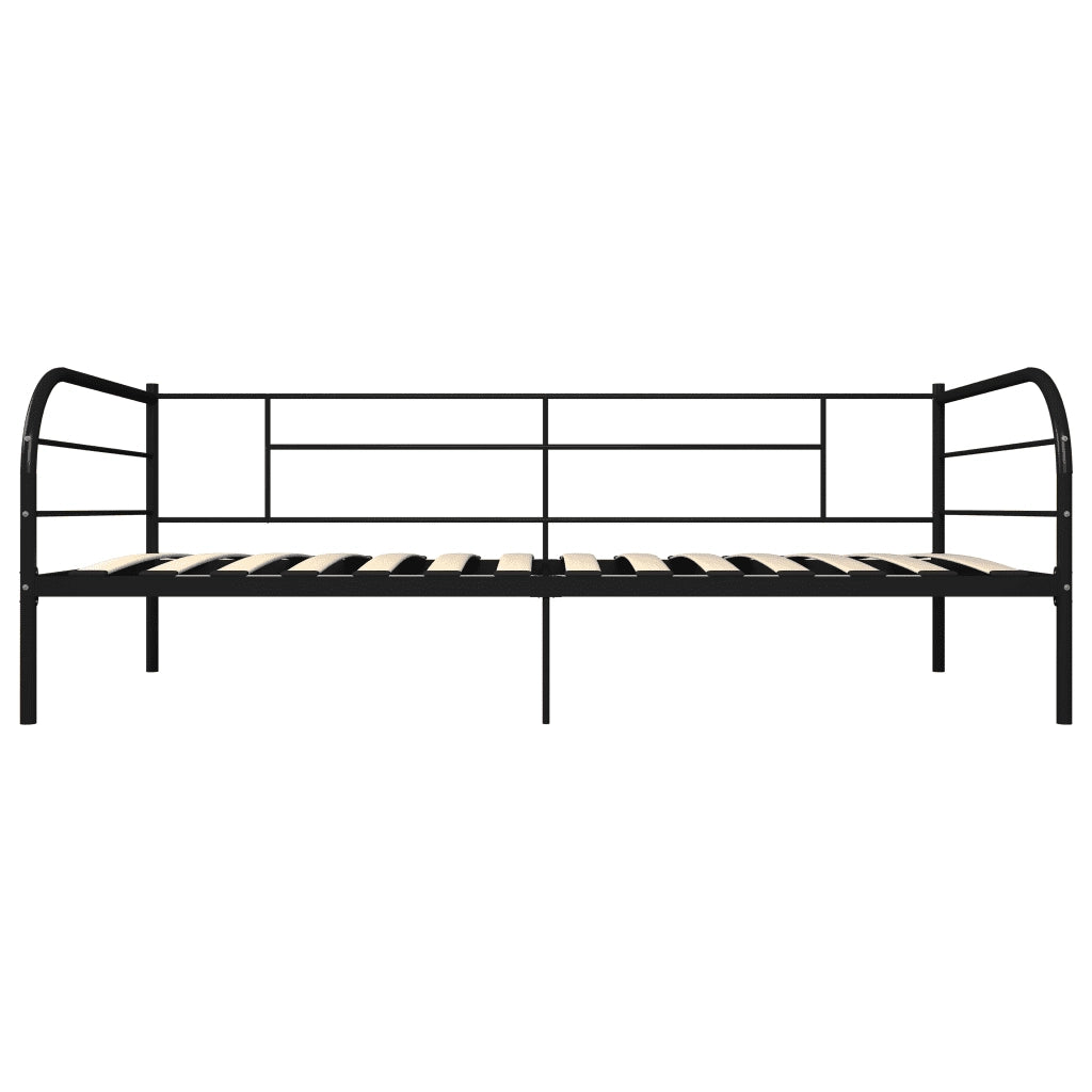 Telaio Divano Letto Nero in Metallo 90x200 cm 284673