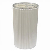 Trade Shop - Portaspazzolini Bicchiere Accessorio Per Arredo Bagno Bianco Rigato 3 Fori 79162 -