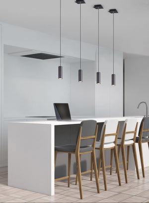 Lampada a sospensione cilindro Marley nero