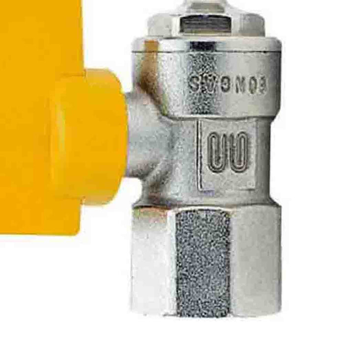 Rubinetto a sfera femmina per gpl con portagomma