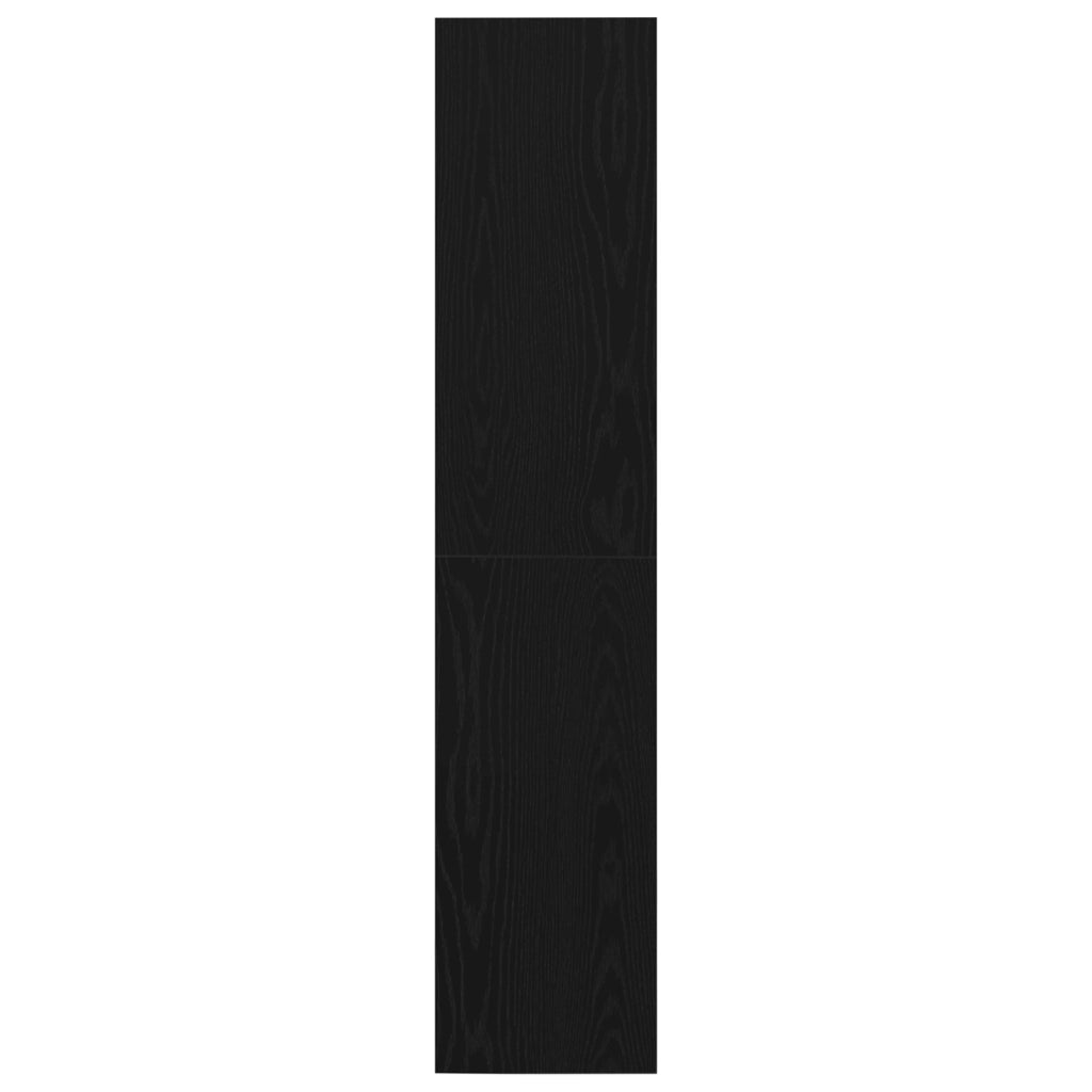 Cabinet per Libri/Cabinet per TV Rovere Nero 36x30x143 cm