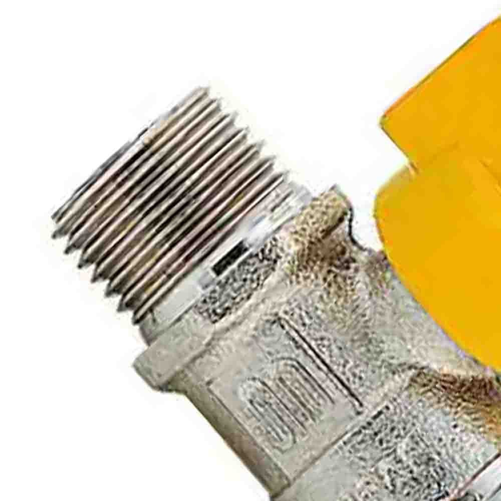 Rubinetto a sfera maschio per gpl con portagomma