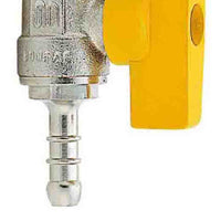 Rubinetto a sfera maschio per gpl con portagomma