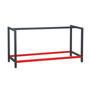 Gamba per banco da lavoro 175 cm supporto scrivania in acciaio rosso antracite imballo officina 16_0002510