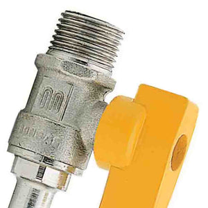 Rubinetto a sfera portagomma diritta m