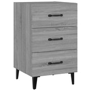 Comodino-Tavolino da notte Grigio Sonoma 40x40x66 cm in Legno Multistrato