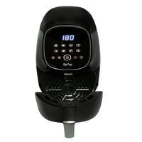 SOGO Friggitrice ad Aria 2L 1000W – Cottura Sana, 80% di Grassi in Meno, Display LED Touch, Timer 60 Min, Temperatura Regolabile 65200°C, Antiaderente