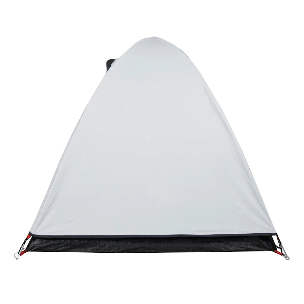 Tenda Campeggio a Cupola 2 Persone-Tenda per Escursionismo Bianca Tessuto Impermeabile 291529