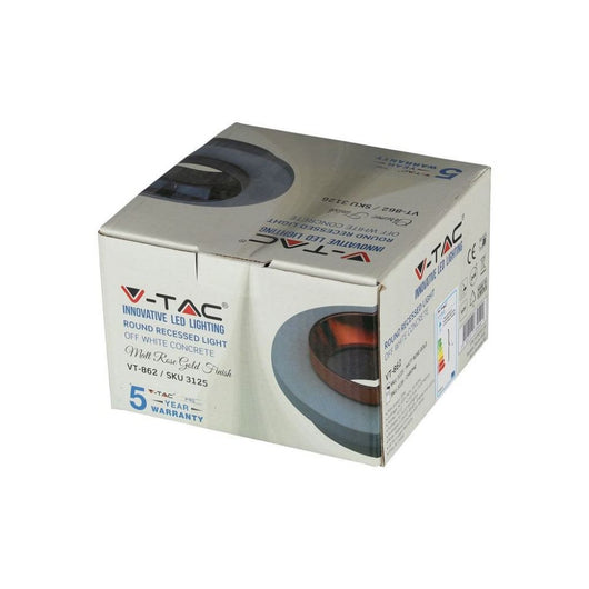 GU10 METTAGLIO DI GYPSUM CONTRO OFF LUCE A RACCIA BIANCA CON ROURCO MATT ROSE