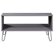 Tavolino da Salotto New York Grigio in Legno Massello di Pino 321150