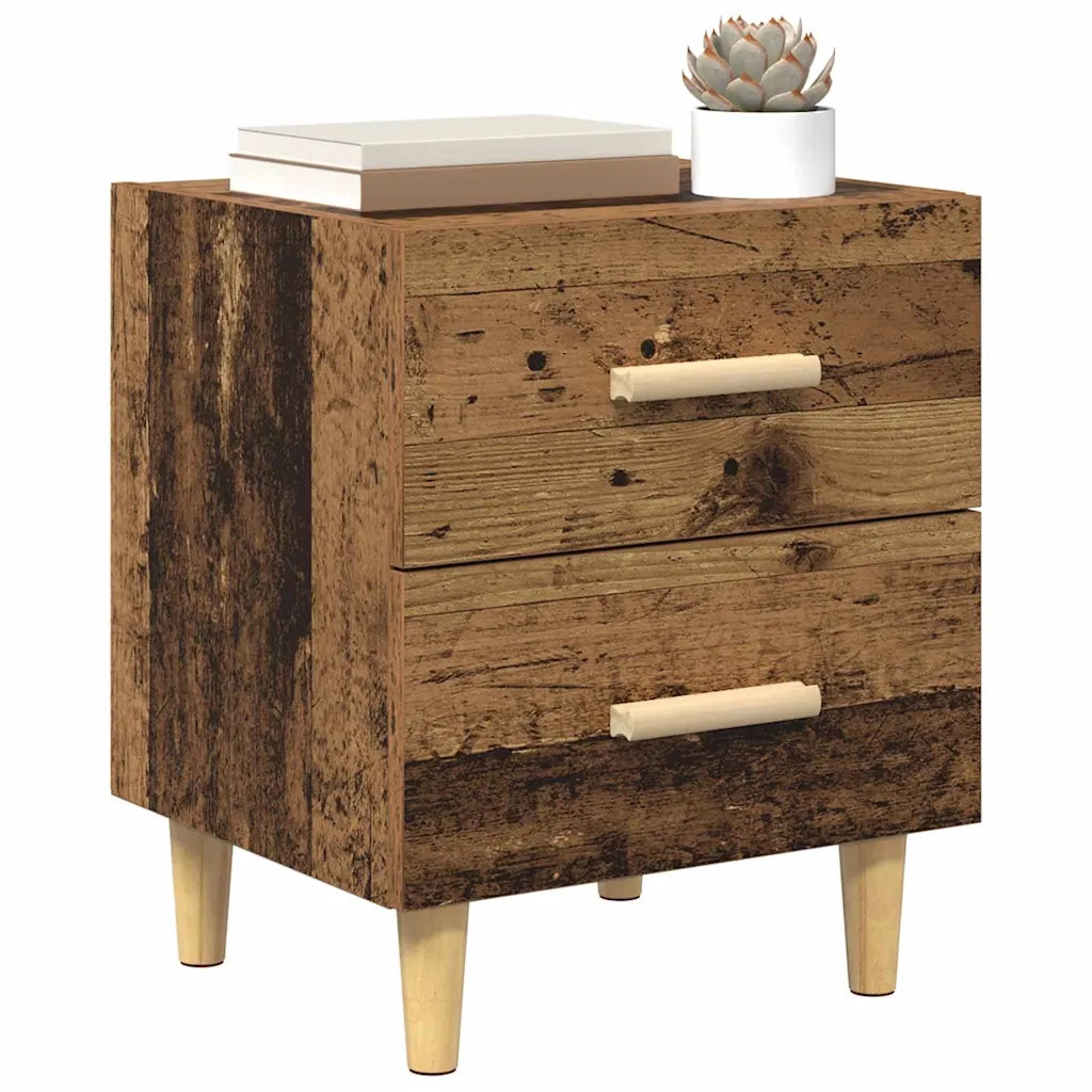 Armadietto per letto 2 pz Legno vecchio 40 x 35 x 47.5cm CFW4287016