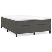 Letto matrimoniale | Letto per adulti | Struttura Letto a Rete a Molle Grigio Scuro 140x200 cm Velluto