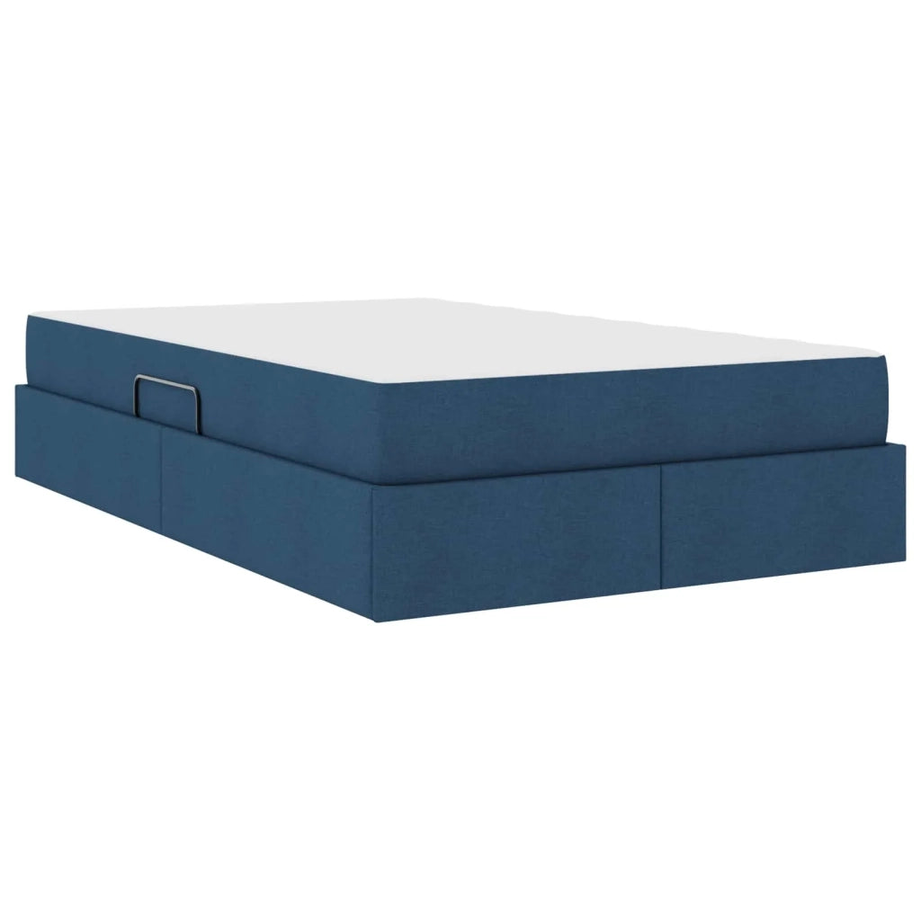 Letto con contenitore e materasso Blu 120 x 190 cm Poliestere 3399651