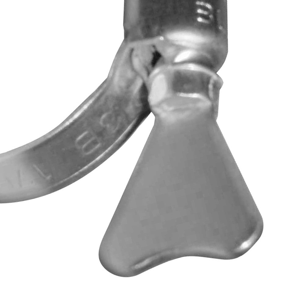 Kit di 2 fascette a farfalla in acciaio