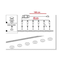 KIT 6 FARETTI INCASSO A LED 1W LUCE CALDA NICKEL CON TRASFORMATORE INCLUSO EGLO