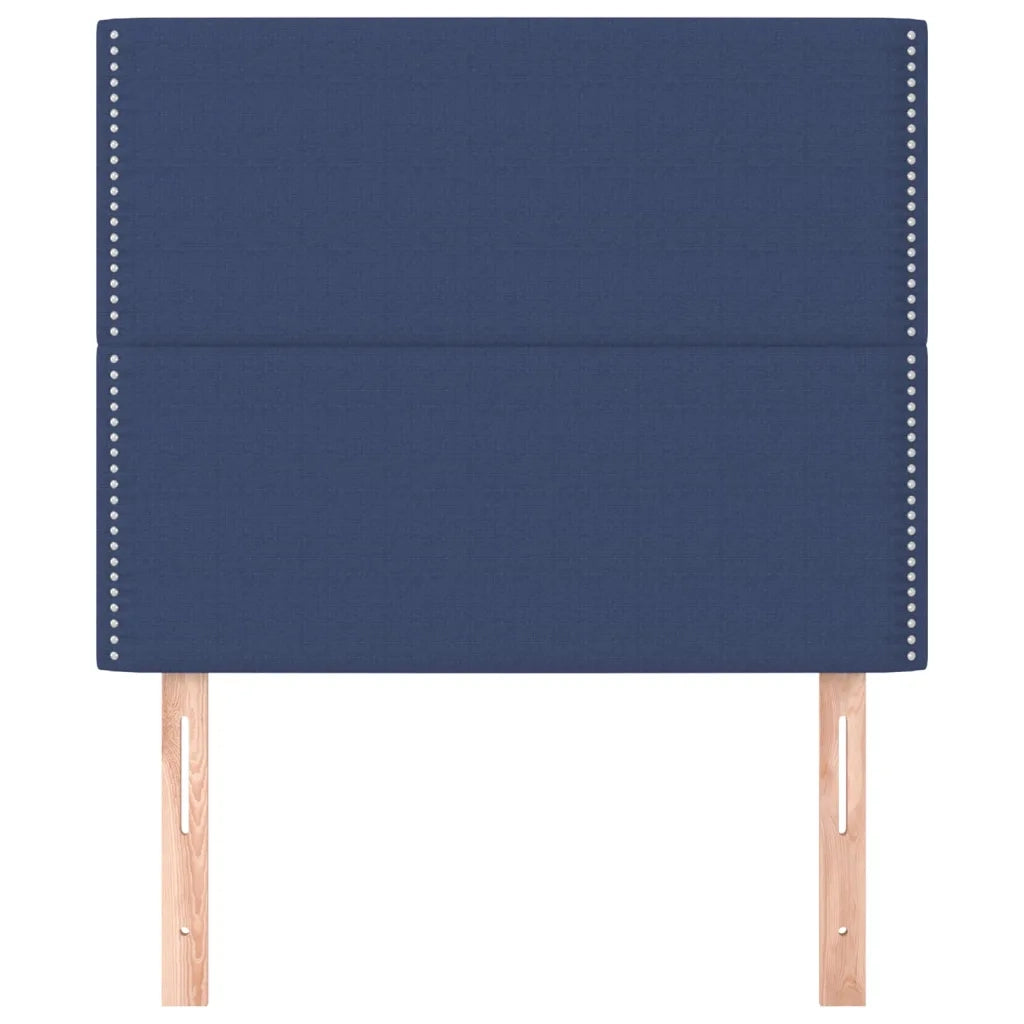 Testiera | Testata Blu 90x5x118/128 cm Tessuto