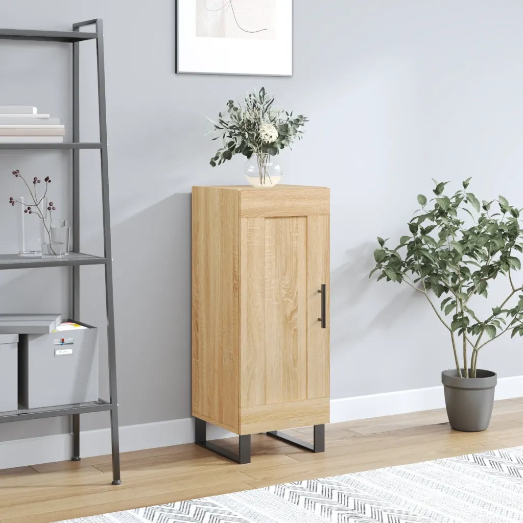 Credenza | Madia | Buffet da pranzo | Armadio da pranzo Rovere Sonoma 34,5x34x90 cm in Legno Multistrato
