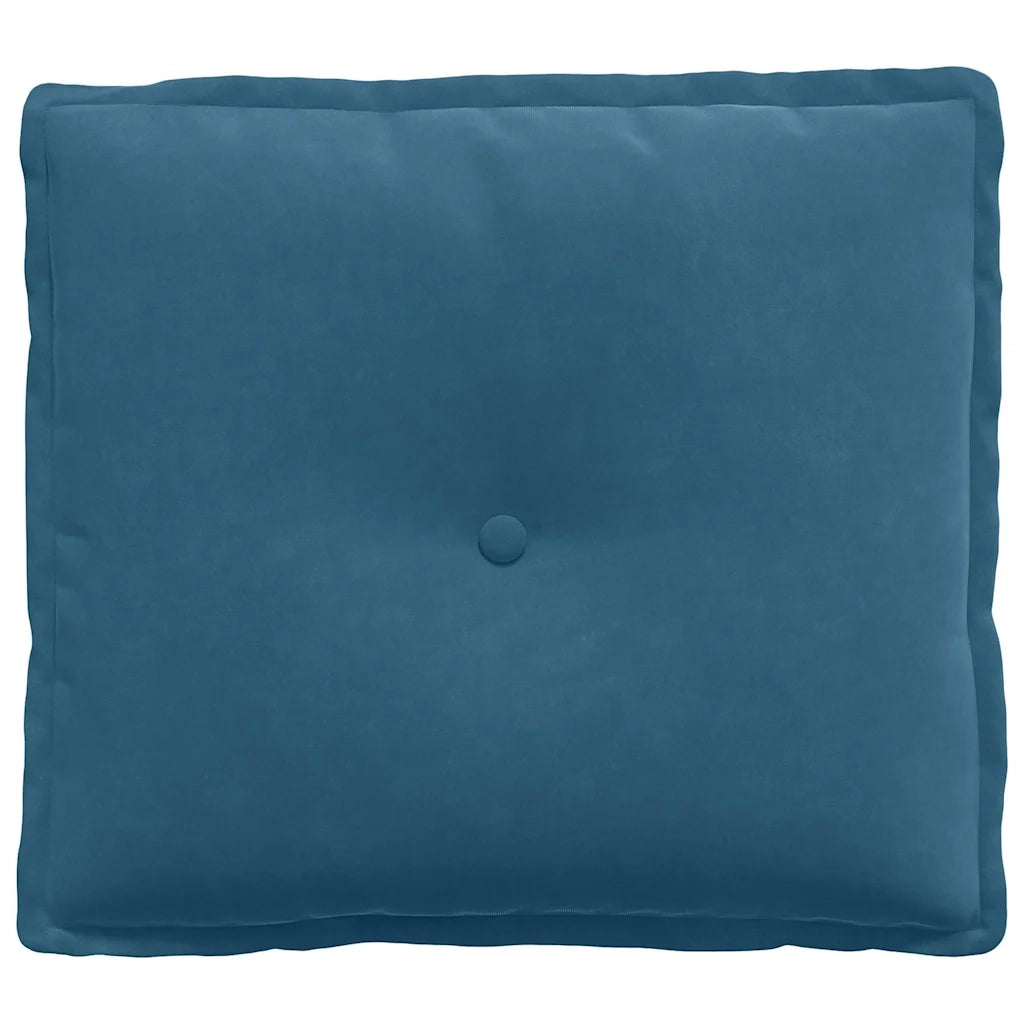 Cuscino per Schiena Blu 50 x 45 cm Tessuto in Cords 42014631