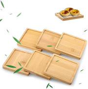 Scatole di servizio in bambù - Fatto a mano - 6 pezzi - Piccole - Naturale