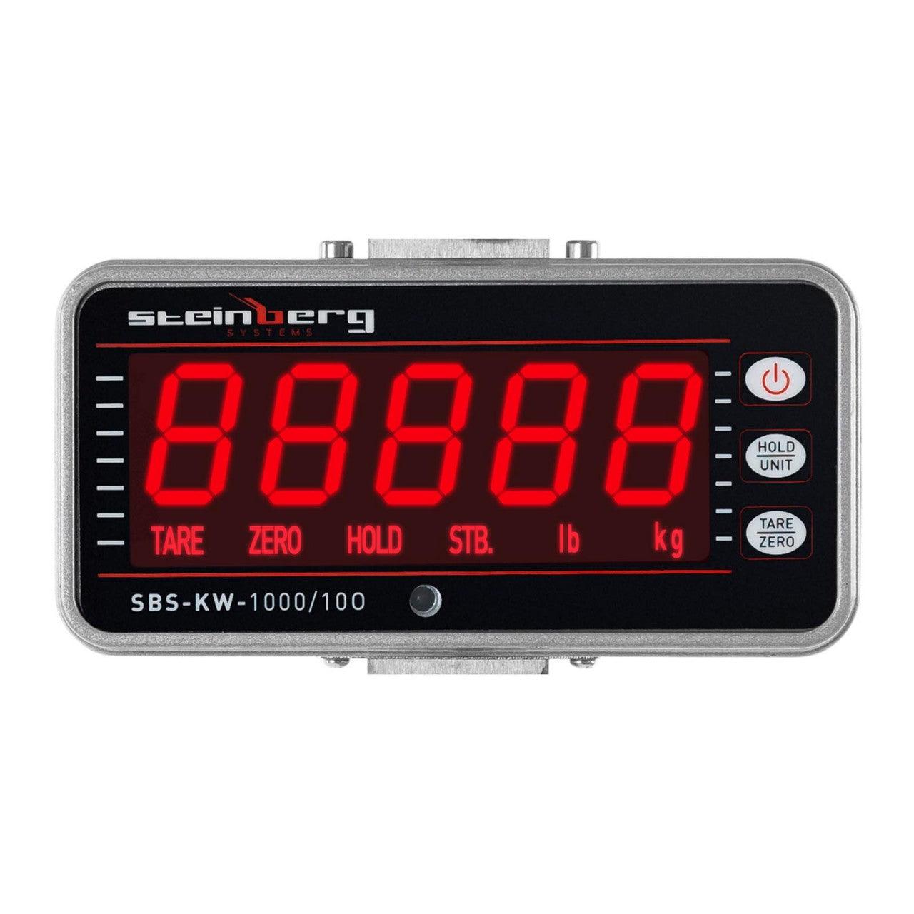 Bilancia a gancio - 1.000 kg / 0,2 kg - Schermo LCD con retroilluminazione 14_0000119