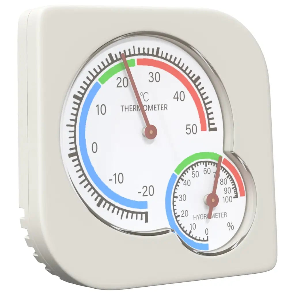 Igrometro Termo Bianco 7,5 x 7,5 x 1,2 cm ABS CFW1870915