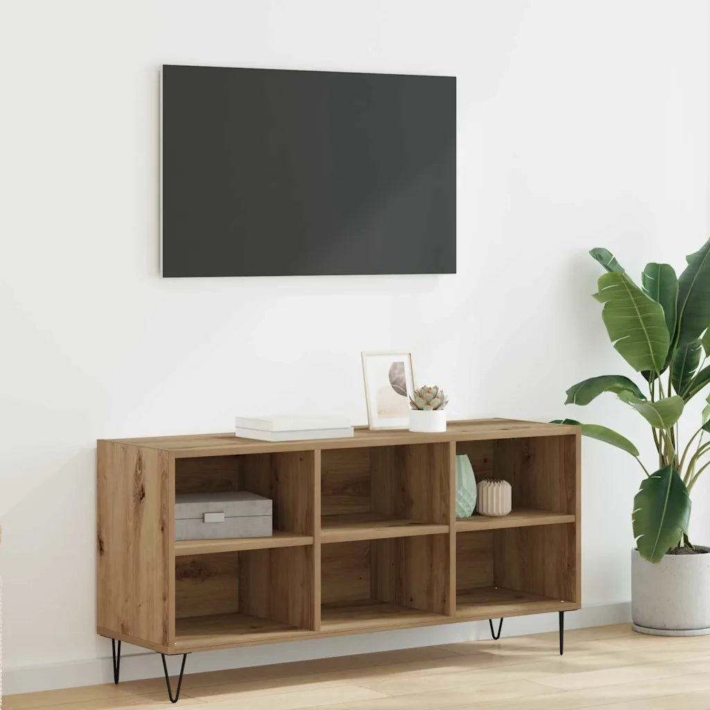 Mobile TV-Credenza per TV-Console TV Rovere artigianale 103,5 x 30 x 50 cm 732497