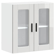 Pensile da cucina dal design moderno con spazio contenitivo ottimale 60 x 31 x 60 cm legno bianco lucido 02_0050424