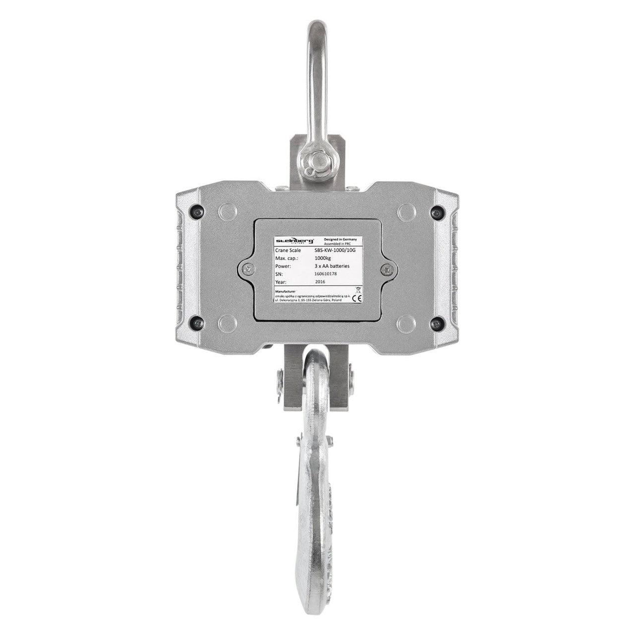 Pesatrice a gancio - 1.000 kg / 0,5 kg - LED - Alluminio 14_0000120