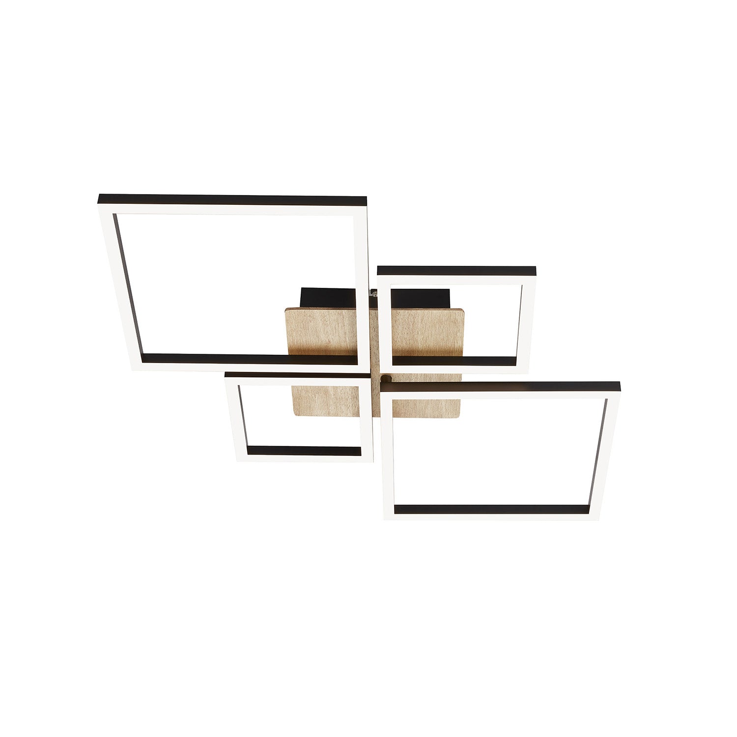 Applique Moderna Frame Metallo Nero Led Integrato 48W 3000K