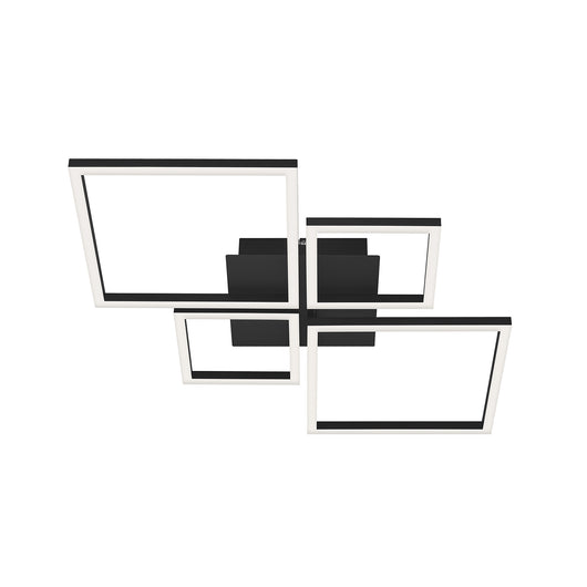 Applique Moderna Frame Metallo Nero Led Integrato 44W 3000K