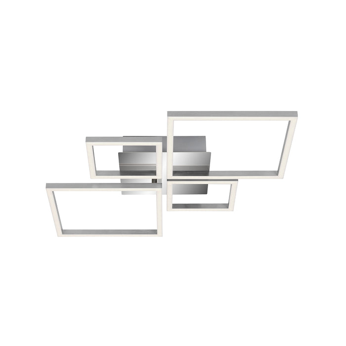 Applique Moderna Frame Metallo Cromo Led Integrato 44W 3000K