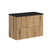 Set mobili bagno 80 cm con piano Nova Oak 80 x 1401 x 40 cm