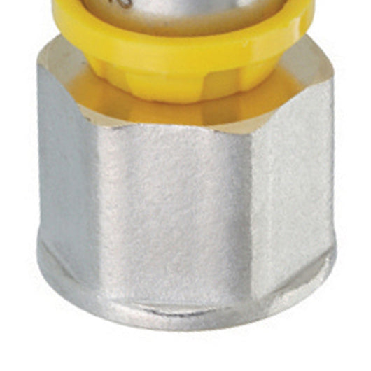 Raccordo diritto femmina a pressare per multistrato gas