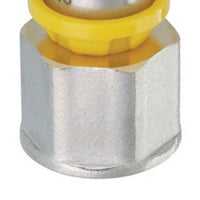 Raccordo diritto femmina a pressare per multistrato gas