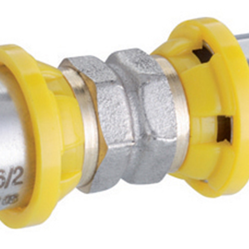 Raccordo diritto intermedio a pressare per multistrato gas