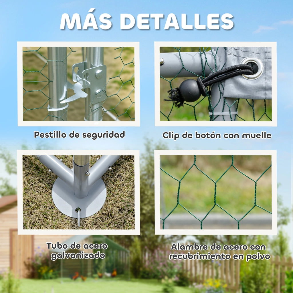 Pollaiolo per Galline Grande ¨C Zephmum ¨C Grigio 300x170x190 cm
