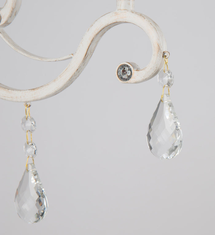 Lampada da parete Elegant in Metallo Grace Bianco con Oro