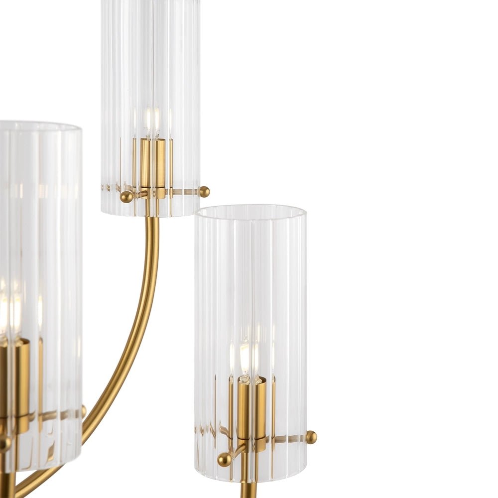 Lampadario Maytoni Arco ottone cristallo 6xG9 Ø61cm glamour