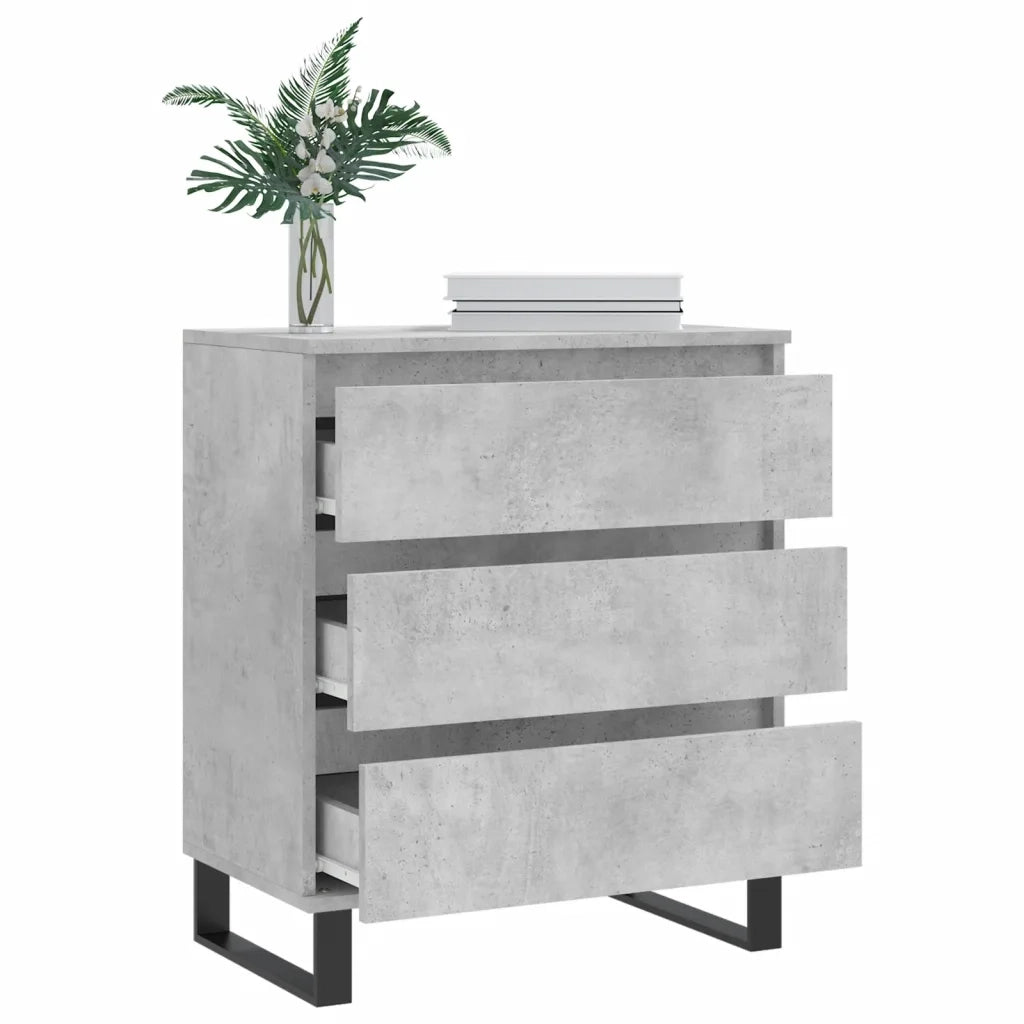 Credenza Grigio Cemento 60x35x70 cm in Legno Multistrato 827192