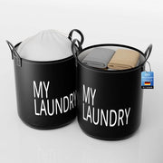 2-pack grande cesta per la lavanderia, cesta per la lavanderia, cesta per la lavanderia stante, grandi contenitori per la lavanderia in tela per bambini, ragazzi e ragazze, ufficio, camera da letto, abbigliamento, giocattoli (nero-75)