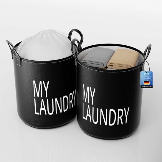 2-pack grande cesta per la lavanderia, cesta per la lavanderia, cesta per la lavanderia stante, grandi contenitori per la lavanderia in tela per bambini, ragazzi e ragazze, ufficio, camera da letto, abbigliamento, giocattoli (nero-75)