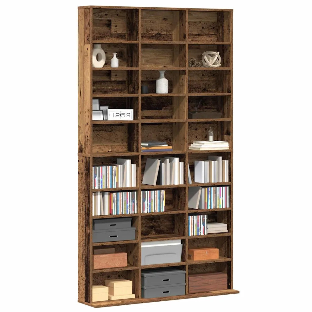 Mobile per CD con lo scaffale Legno vecchio 101 x 23 x 177,5 cm CFW9244013