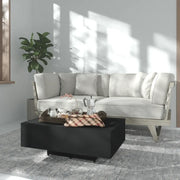 Tavolino da CaffÃ¨ Nero 85x55x31 cm in Truciolato cod mxl 29789
