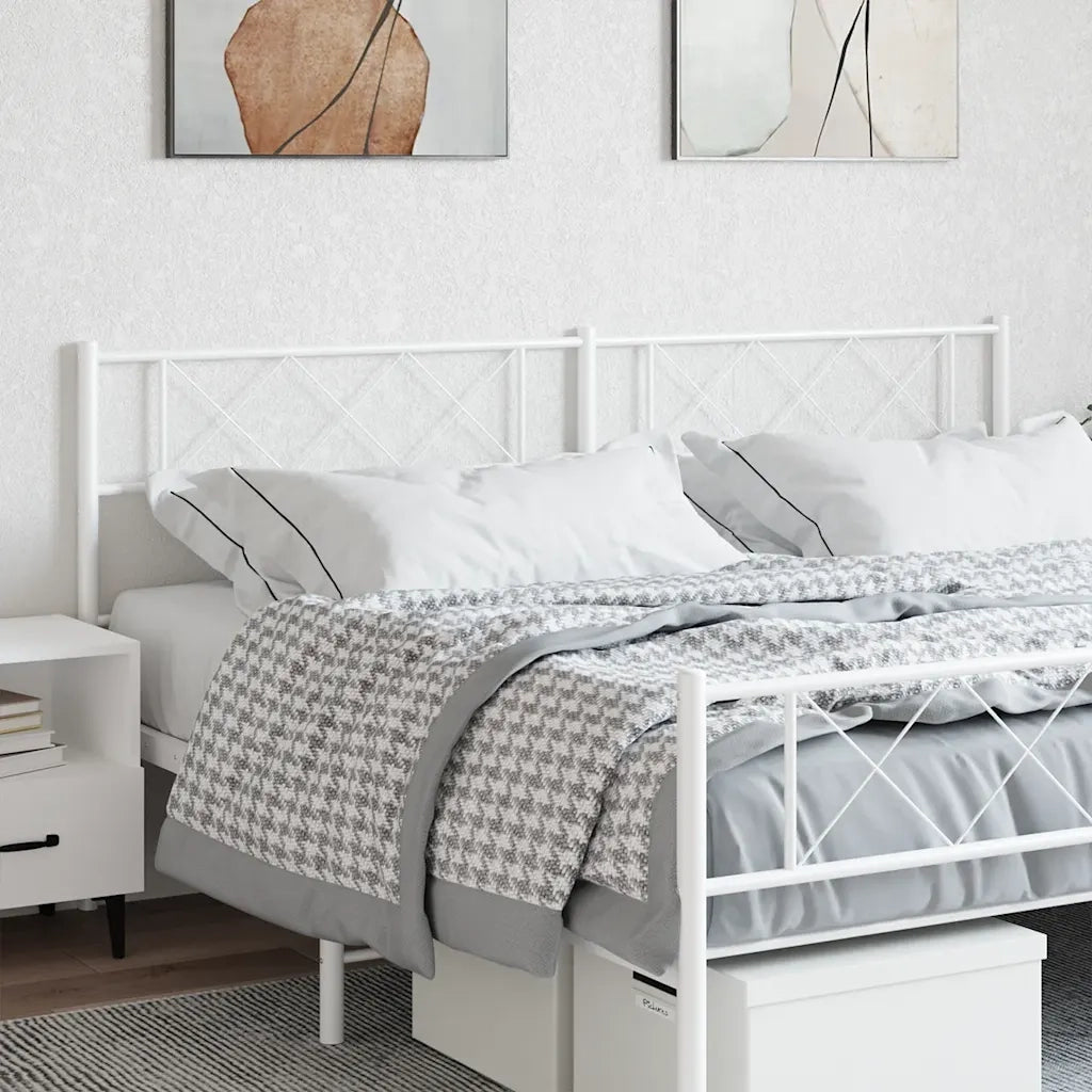 Testiera di Ricambio in Metallo Bianco 180 cm 372362