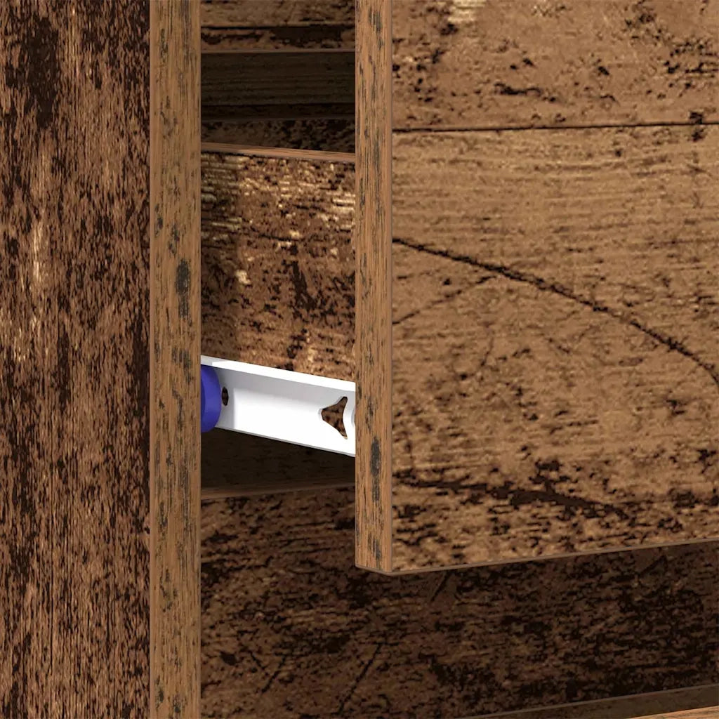 Armadio da Notte con cassetto Legno vecchio 45 x 35 x 44 cm 863437