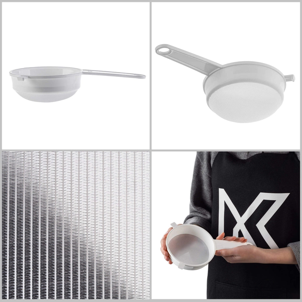 Colino a maglie fitte KADAX per farina, latte, zucchero a velo, da cucina, in plastica, 12 cm (120 mm)