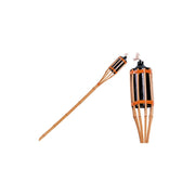 Torcia in bambù da terra H 100 cm – fiamma per giardino – Brixo